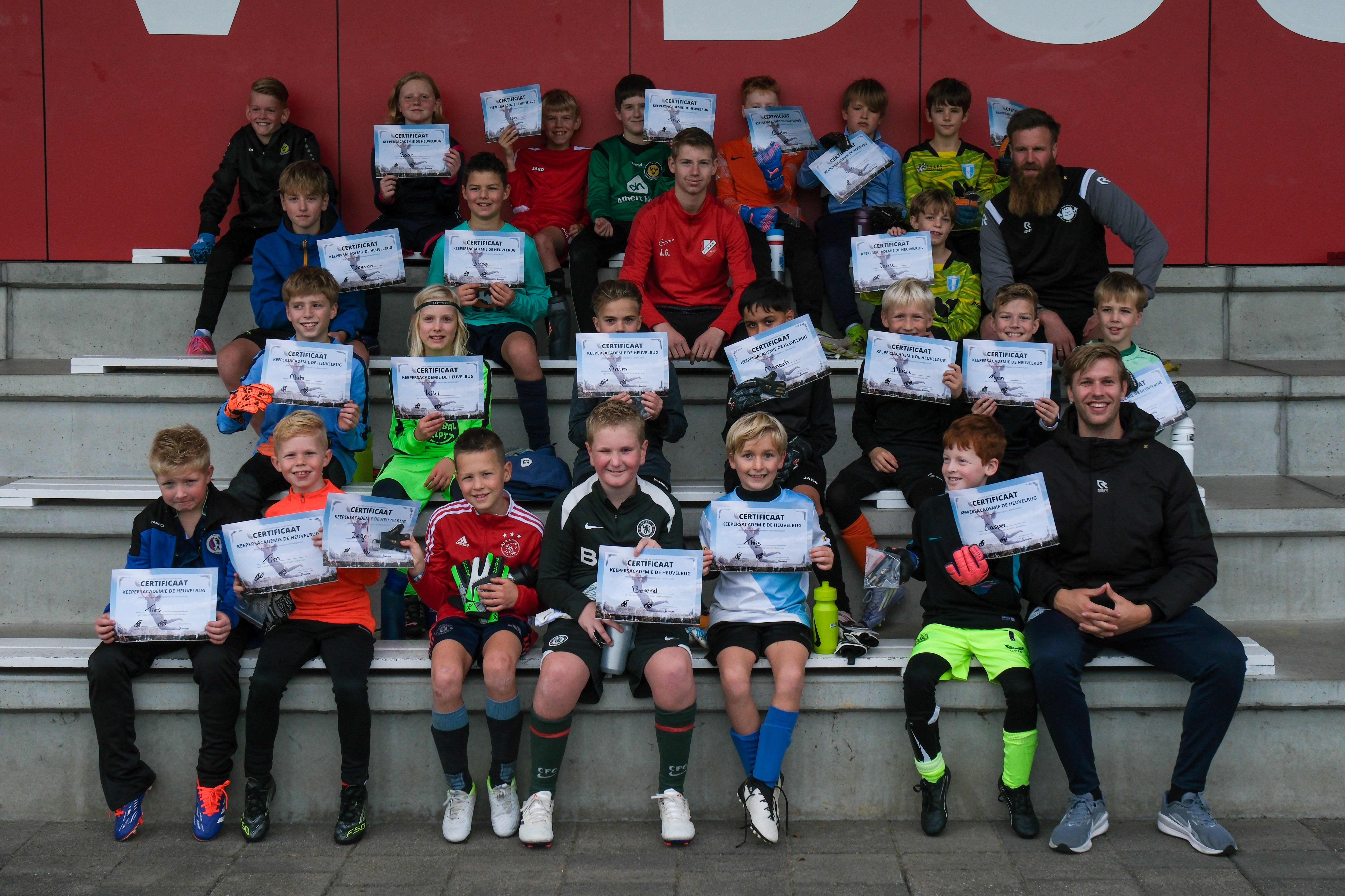 Groepsfoto Keepersacademie de Heuvelrug